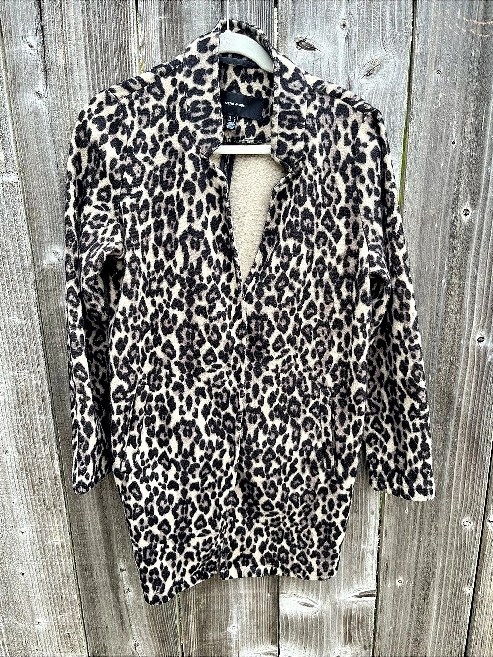 Vero Moda Leopard Blazer Brown & Black Medium